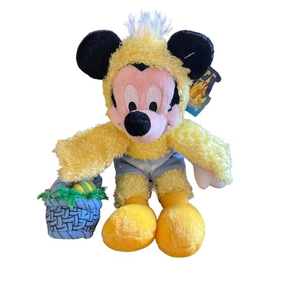 Vintage 2003 Easter Mickey Mouse Beanbag Plush Theme Park Edition NWT - Picture 2 of 8